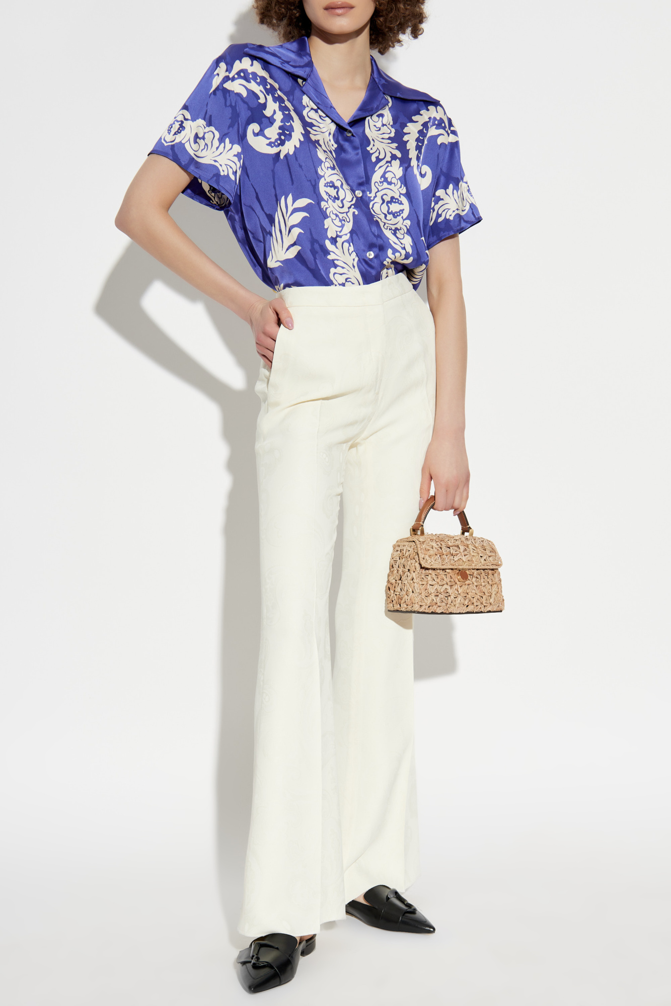 Tシャツ・カットソー ETRO Printed stretch poplin shirt (WRIA0020AK701 X0884) P00874104.jpg